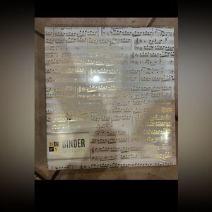 Binder With Musical Notes